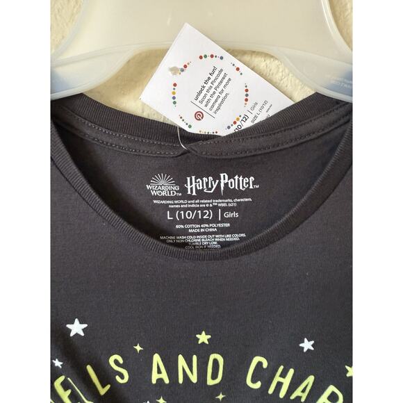 Harry Potter Hogworts School Of Witchcraft And Wizardry Top Size L 10/12 - Picture 5 of 6